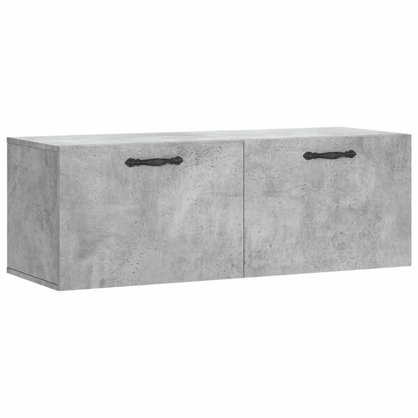 vidaXL Armoire murale gris béton 100x36 5x35 cm bois d'ingénierie