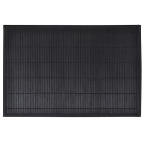 vidaXL Napperons 6 Pièces Bambou 30 x 45 cm Noir