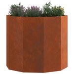 vidaXL Jardinière Rouillé 60 x 60 x 50 cm