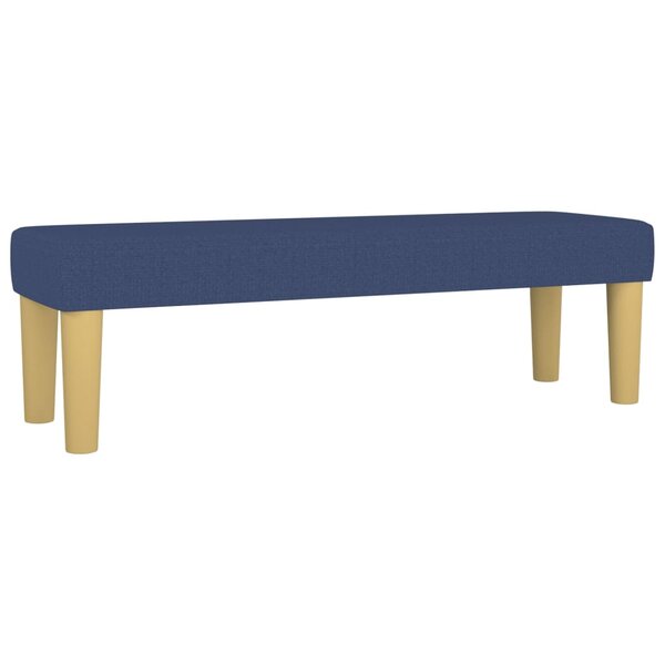 vidaXL Banc Bleu 100x30x30 cm Tissu