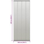 vidaXL Moustiquaire avec rideau en maille noir 100x220 cm polyester