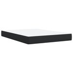 vidaXL Sommier à lattes de lit avec matelas Noir 140x190 cm Similicuir