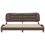 vidaXL Cadre de lit sans matelas marron 200x200 cm similicuir