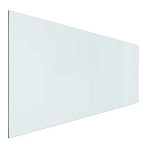 vidaXL Plaque en verre de cheminée Transparent 120 x 50 cm Verre