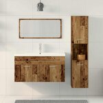 vidaXL Ensemble de meubles salle de bain 3 Pièces bois d'ingénierie