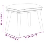 vidaXL Repose-pied Noir 45x29 5x35 cm Tissu