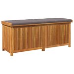 vidaXL Boîte à coussins d'extérieur 150x50x60 5cm bois massif d'acacia