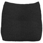vidaXL Coussin de Dos Noir 45 x 24 x 50 cm tissu