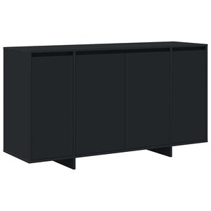 vidaXL Buffet Noir 135 x 41 x 69 cm Bois d'ingénierie