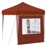 vidaXL Tente de fête pop-up 195 x 195 x 245 cm Terre cuite