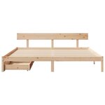vidaXL Cadre de lit sans matelas 200x200 cm bois massif de pin