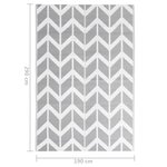 vidaXL Tapis d'extérieur ARAKIL Gris 190x290 cm PP