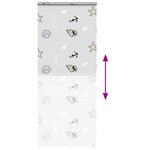 vidaXL Store enrouleur de douche avec cassette largeur du tissu 96 cm