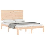 vidaXL Cadre de lit sans matelas 140x190 cm bois de pin massif