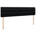 VidaXL Cadre de lit ottoman avec matelas noir 200x200cm tissu