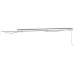 vidaXL Auvent Blanc 3 5 x 2 5 m Métal