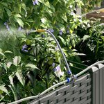 vidaXL Pots de jardin Noir 80 x 80 x 142 cm Acier