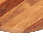 vidaXL Dessus de table bois massif d'acacia rond 25-27 mm 40 cm