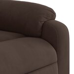 vidaXL Fauteuil inclinable marron tissu microfibre