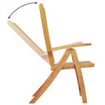 vidaXL Ensemble à manger de jardin 7Pièces bois d'acacia solide textilène