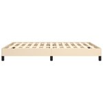 vidaXL Cadre de lit sans matelas crème 140x200 cm tissu