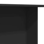 vidaXL Table de salle à manger Noir 110 x 60 x 75 cm Bois d'ingénierie