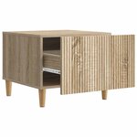 vidaXL Table basse Chêne Sonoma 49 x 50 x 40 cm Bois d'ingénierie