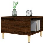 vidaXL Table basse chêne marron 55x55x36 5 cm bois d'ingénierie