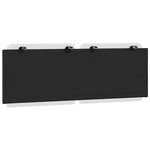 vidaXL Coussin de tête de lit Zadar blanc et noir 140 cm similicuir