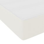 vidaXL lit box spring avec Matelas Crème Super King Tissu Corde