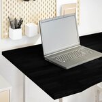 vidaXL Dessus de bureau marron foncé bois chêne massif rectangulaire