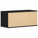 vidaXL Meuble TV Chêne noir 80 x 34 x 36 cm Bois d'ingénierie