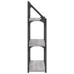 vidaXL Étagère murale 3 niveaux sonoma gris 60x21x78 5 cm