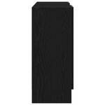 Buffet vidaXL en chêne noir 120x30 5x70 cm en bois d'ingénierie