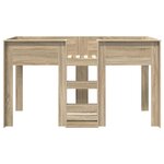 vidaXL Lit Superposé pour Enfants Chêne Sonoma 90 x 190 cm