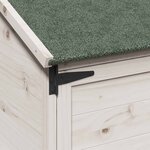vidaXL Abri de jardin Blanc 59 x 56 x 113 5 cm Bois d'ingénierie