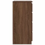 vidaXL Buffet chêne marron 37 5x35x76 cm bois d'ingénierie