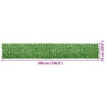 vidaXL Écran de balcon avec feuilles vert 500x75 cm