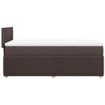 vidaXL Sommier à lattes de lit avec matelas Marron foncé 90x200 cm
