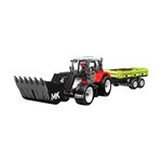 Mould King 24093 - Chargeuse sur pneus et remorque agricole