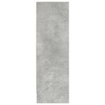 vidaXL Bibliothèque Gris béton 80x24x75 cm Bois d'ingénierie