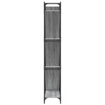 vidaXL Bibliothèque sonoma gris 79x30x180 cm bois ingénierie et métal