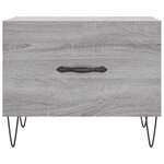 vidaXL Tables basses 2 Pièces sonoma gris 50x50x40 cm bois d'ingénierie
