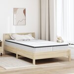 vidaXL Matelas 2 Pièces Blanc  Gris 60 x 200 cm Tissu tricoté