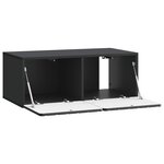 vidaXL Meuble TV mural 78 5 x 41 x 30 cm Noir Bois d'ingénierie