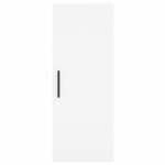 vidaXL Buffet haut Blanc 34 5x34x180 cm Bois d'ingénierie