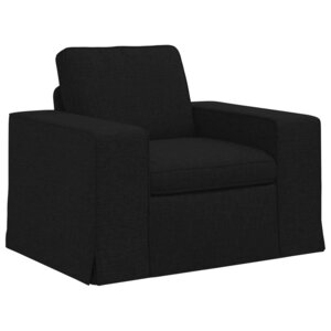 vidaXL Canapé Noir 103 x 80 x 82 cm tissu
