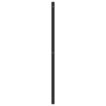 vidaXL Tête de lit métal noir 200 cm