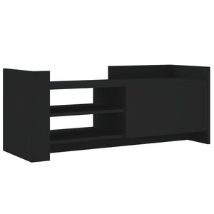 vidaXL Meuble TV Noir 100x35x40 cm Bois d'ingénierie