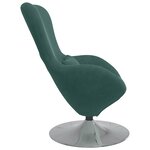 vidaXL Fauteuil œuf Vert foncé 63 x 73 x 90 cm Velours